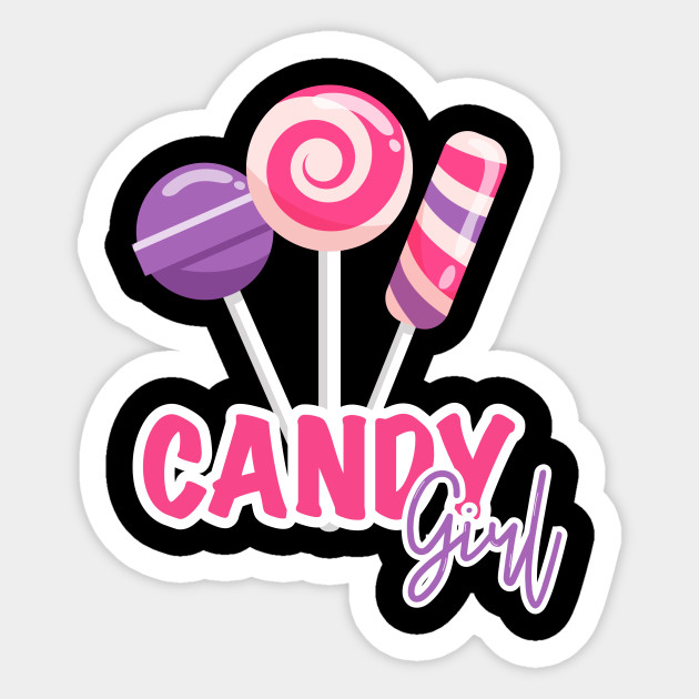 Candy Girl Lollipops gift Candy Girl Sticker TeePublic